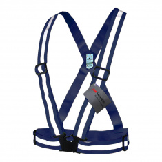 Reflective Elastic Suspenders (blue)